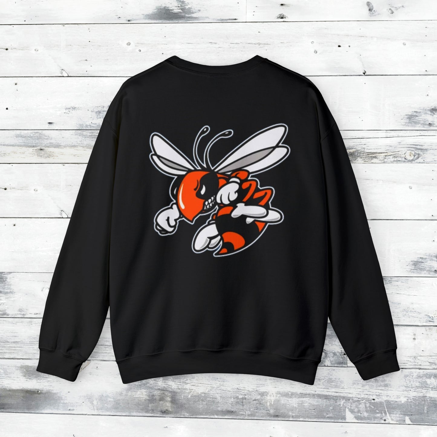 JFND front and Yellowjacket back Sweater