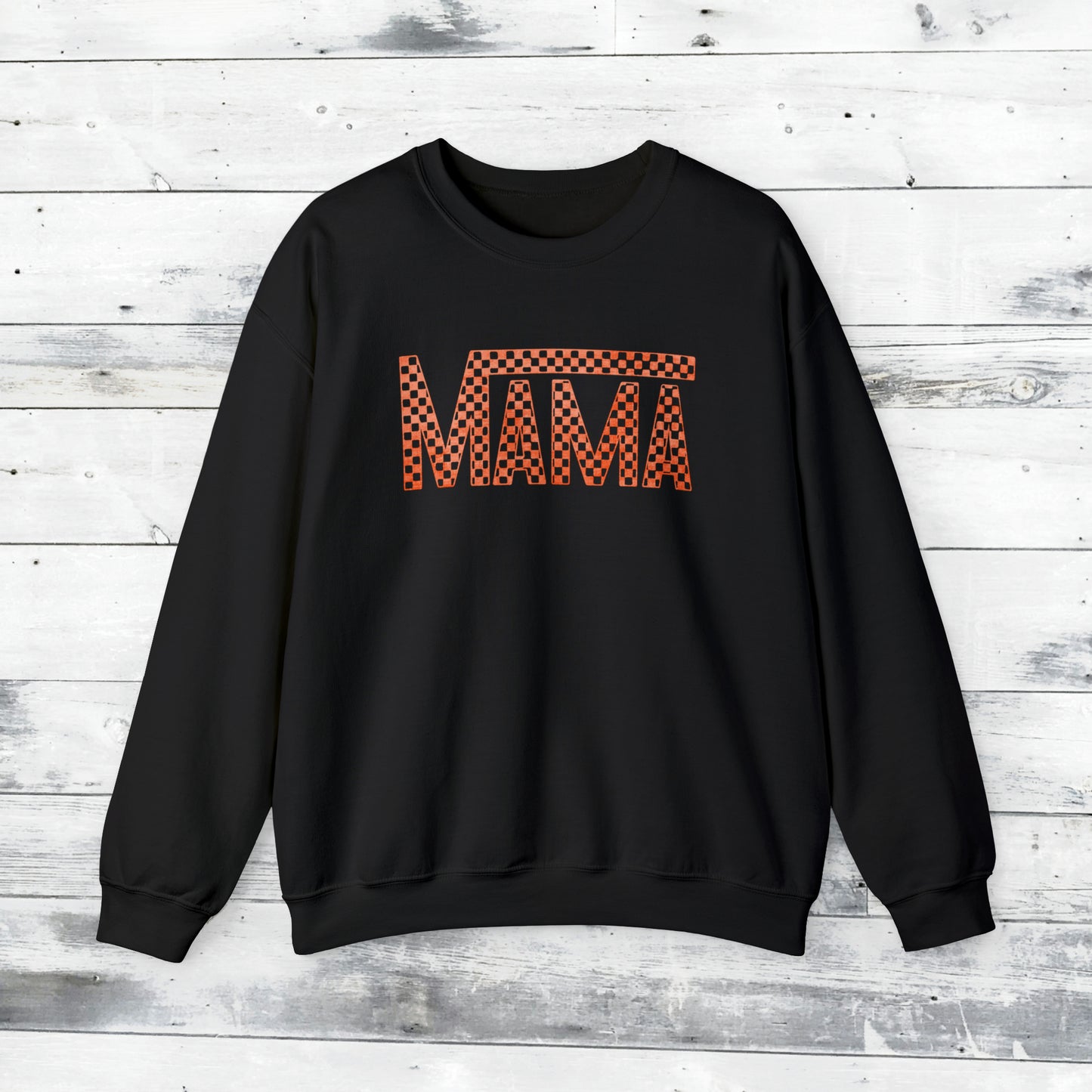 Orange Mama Checkered Sweater