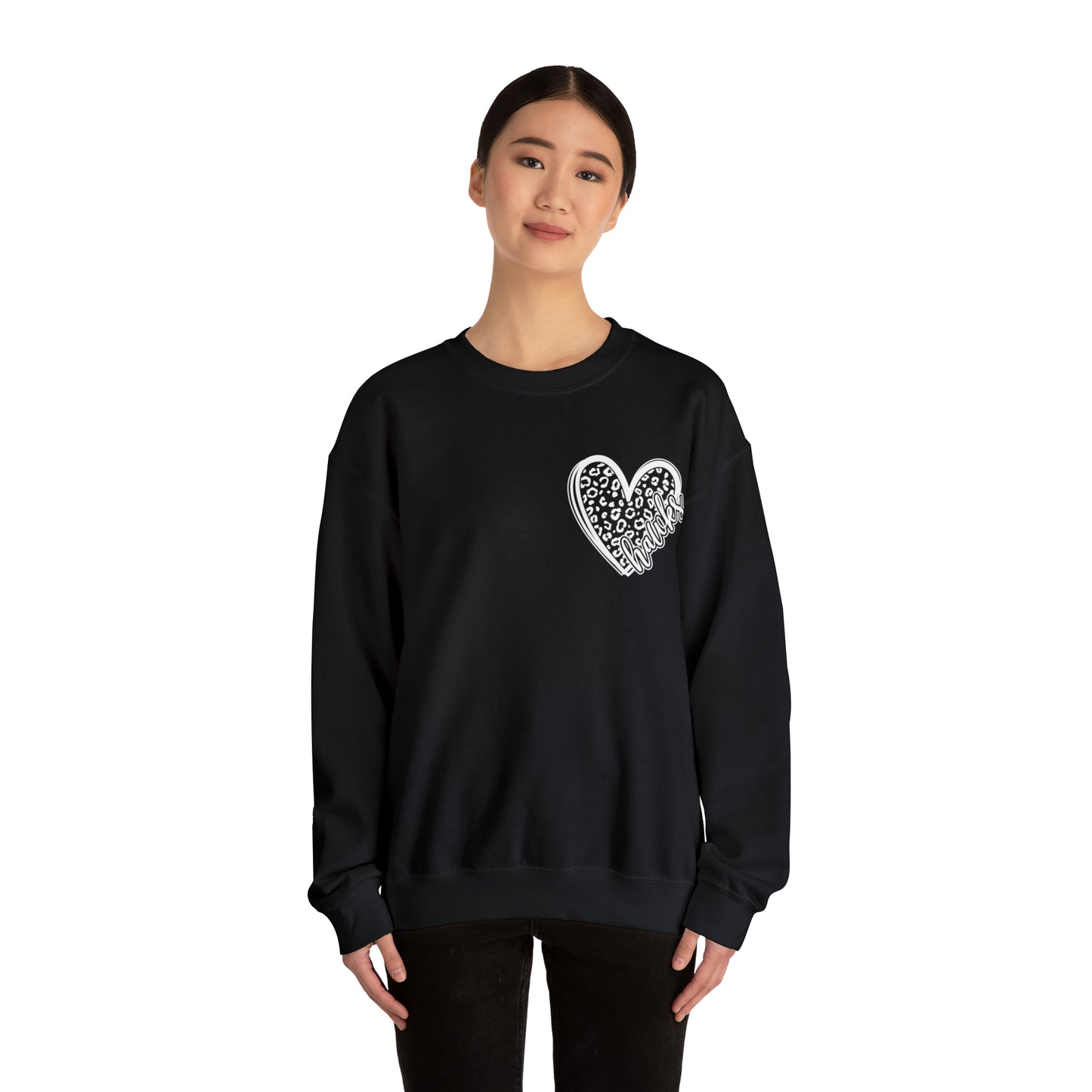 Hawks Cheetah Heart Sweater