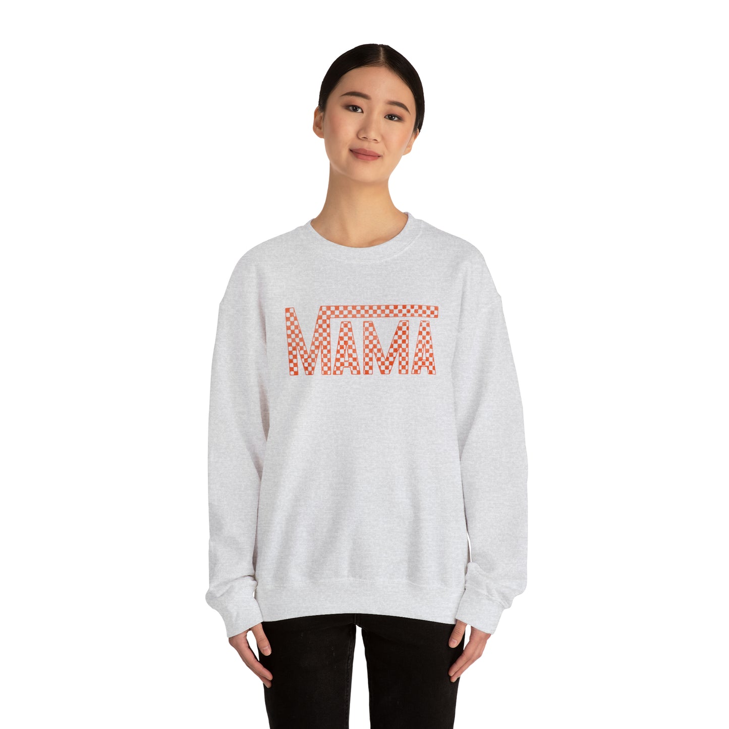 Orange Mama Checkered Sweater