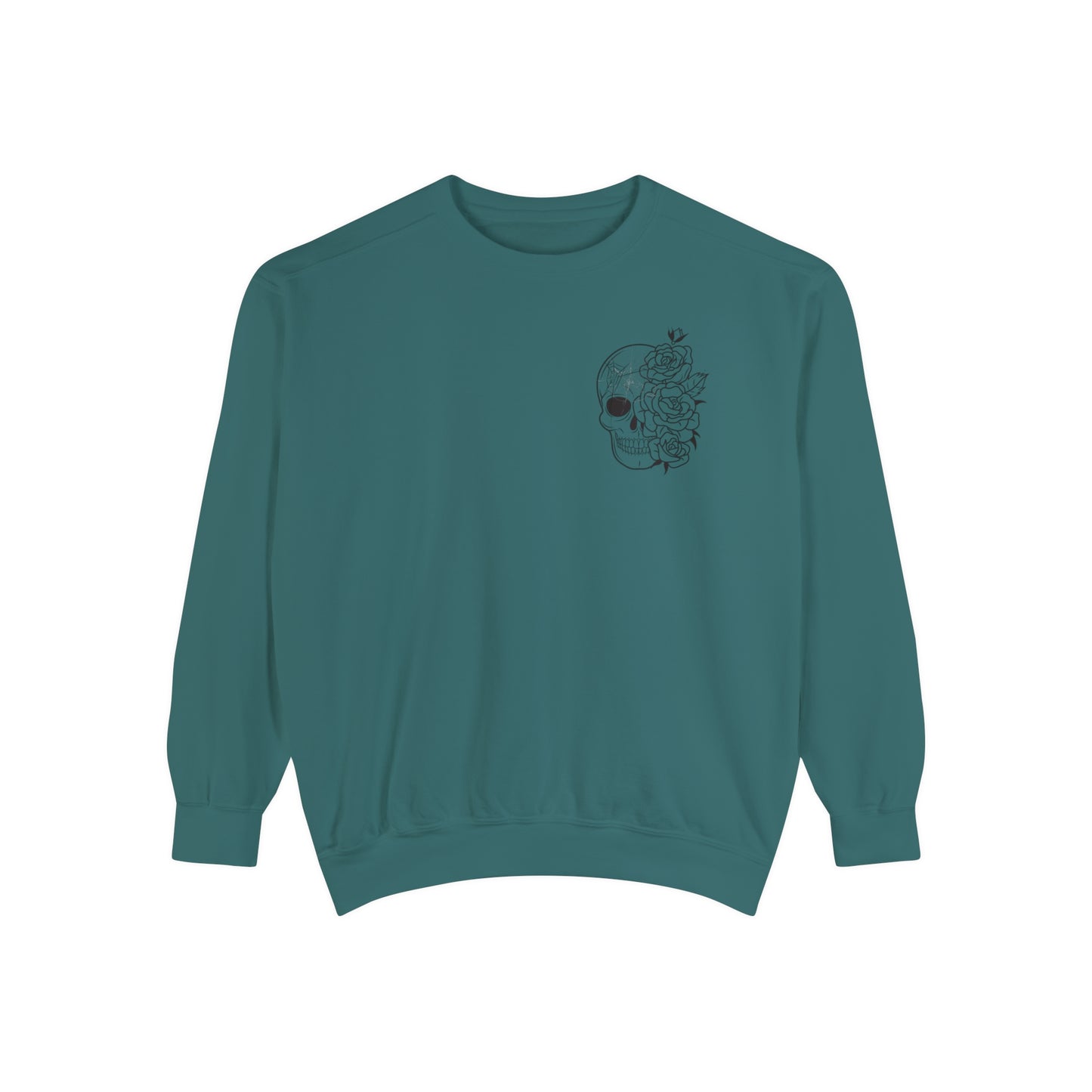 Skull Front, Vastly Overrated Back - Comfort Colors Pullover - Multi Color Options