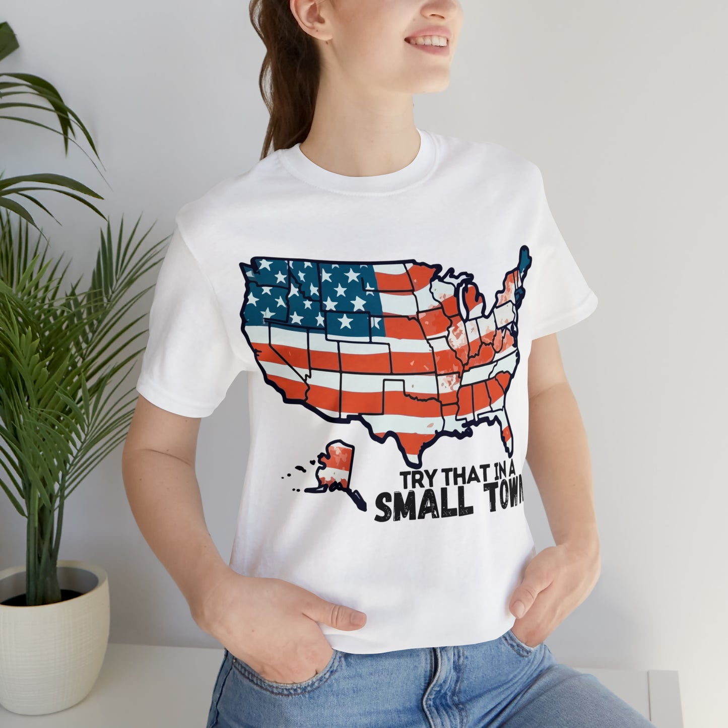 Try That in a Small Town - America Front Graphic - Aldean - Unisex Classic T-Shirt