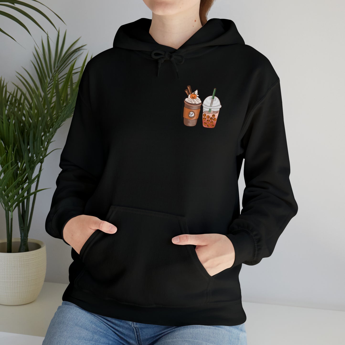 Halloween Coffee Hoodie - Hocus Pocus I need Coffee to Focus Back