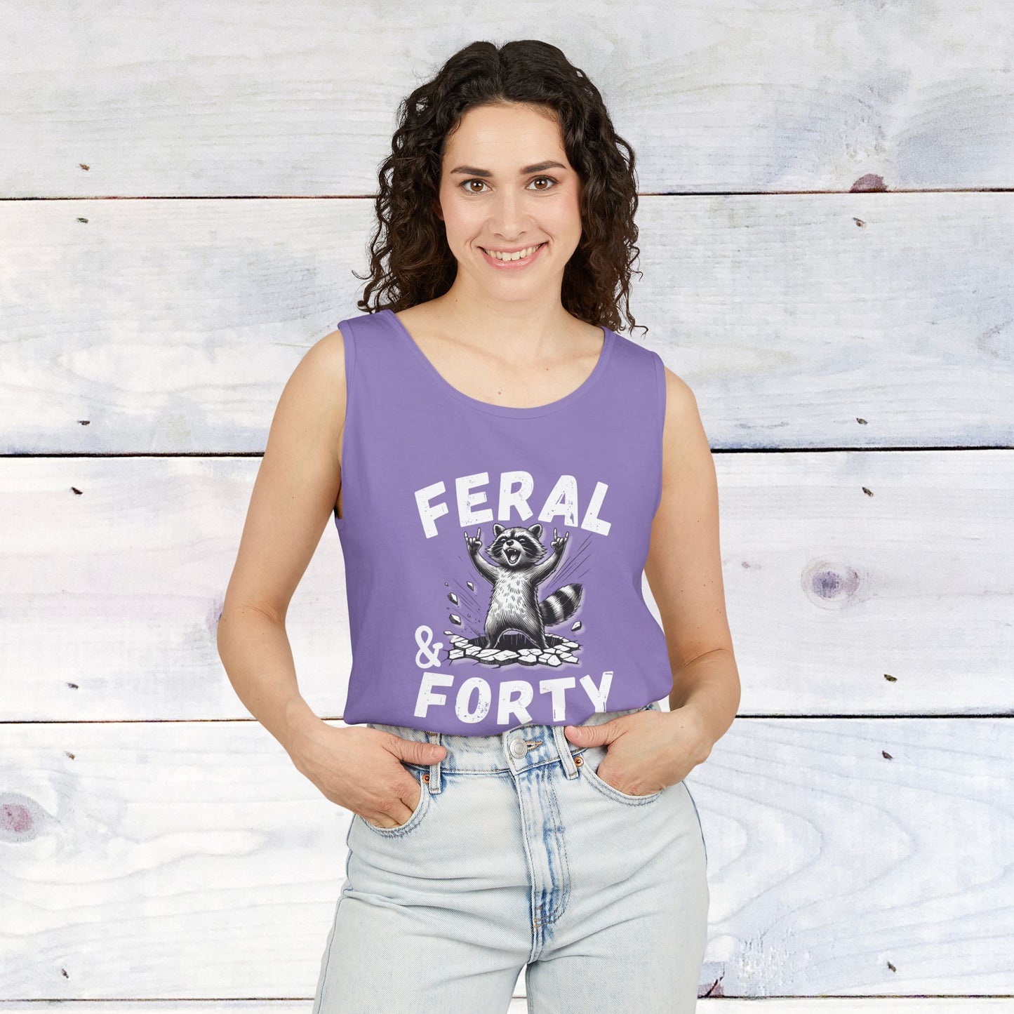 Feral & Forty Rockin' Comfort Colors Tank Top