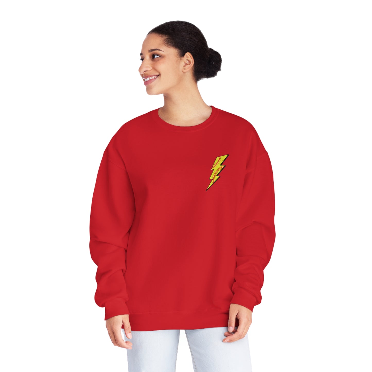Softball Mama Sweater - White Text