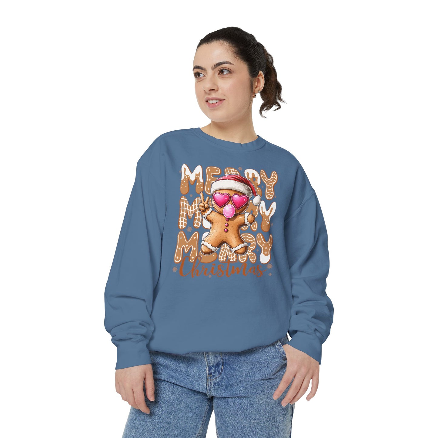 Merry Merry Gingerbread Man Comfort Colors Sweater