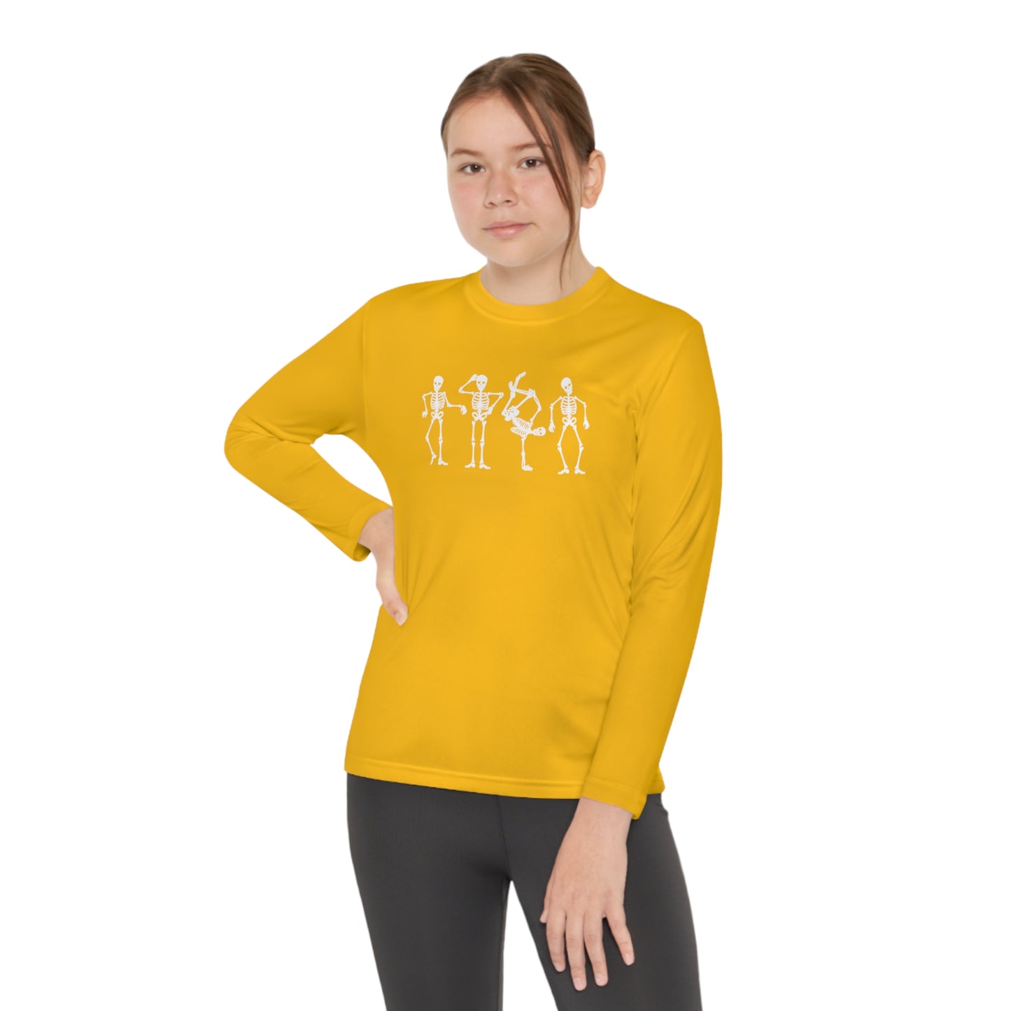 Youth Dancing Skelly Long Sleeve T-Shirt
