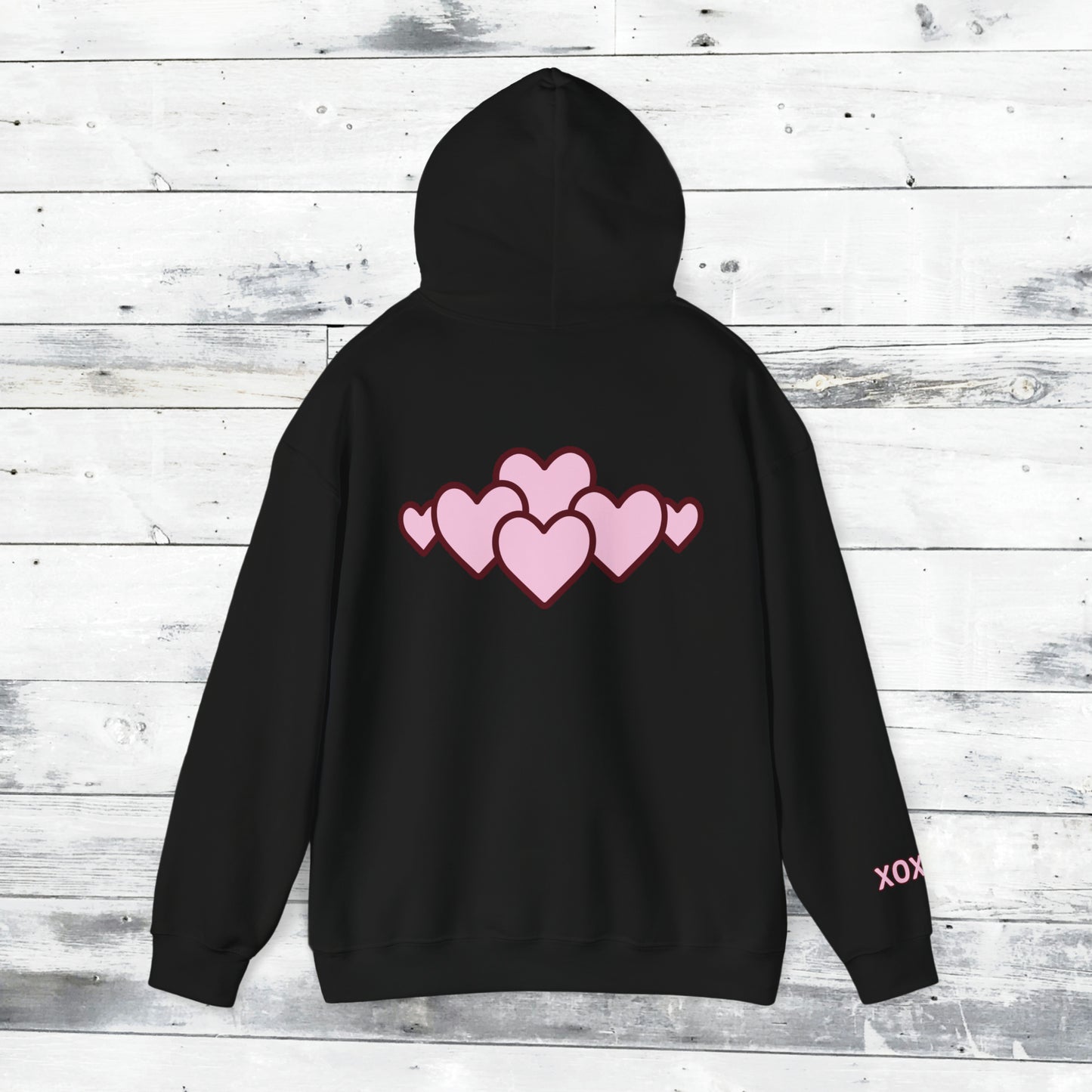 Valentines LOVE Hoodie - XOXO right cuff