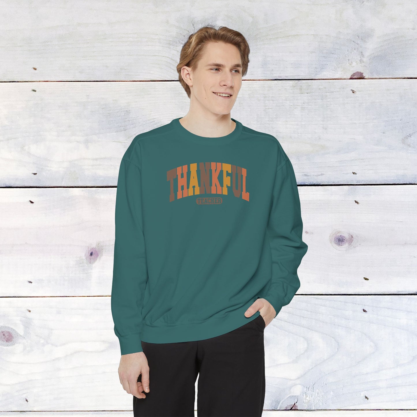 Thankful Teacher Comfort Colors Sweater
