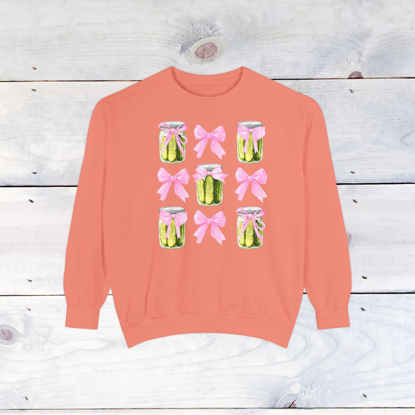 Pickles & Bows Adult Comfort Colors Sweatshirt