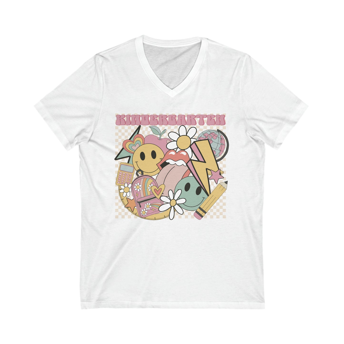Kinder Teacher Unisex V-Neck Tee