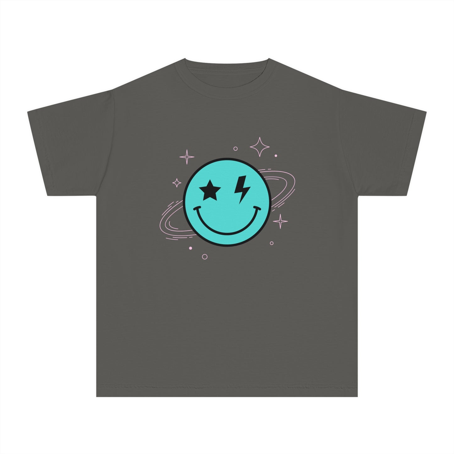 Youth Space Smiley Comfort Colors T-Shirt
