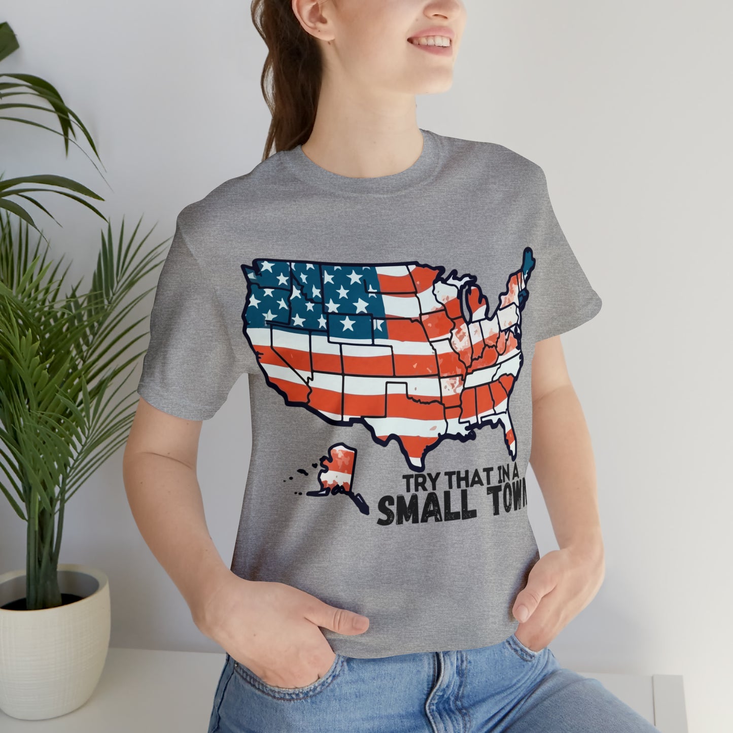 Try That in a Small Town - America Front Graphic - Aldean - Unisex Classic T-Shirt
