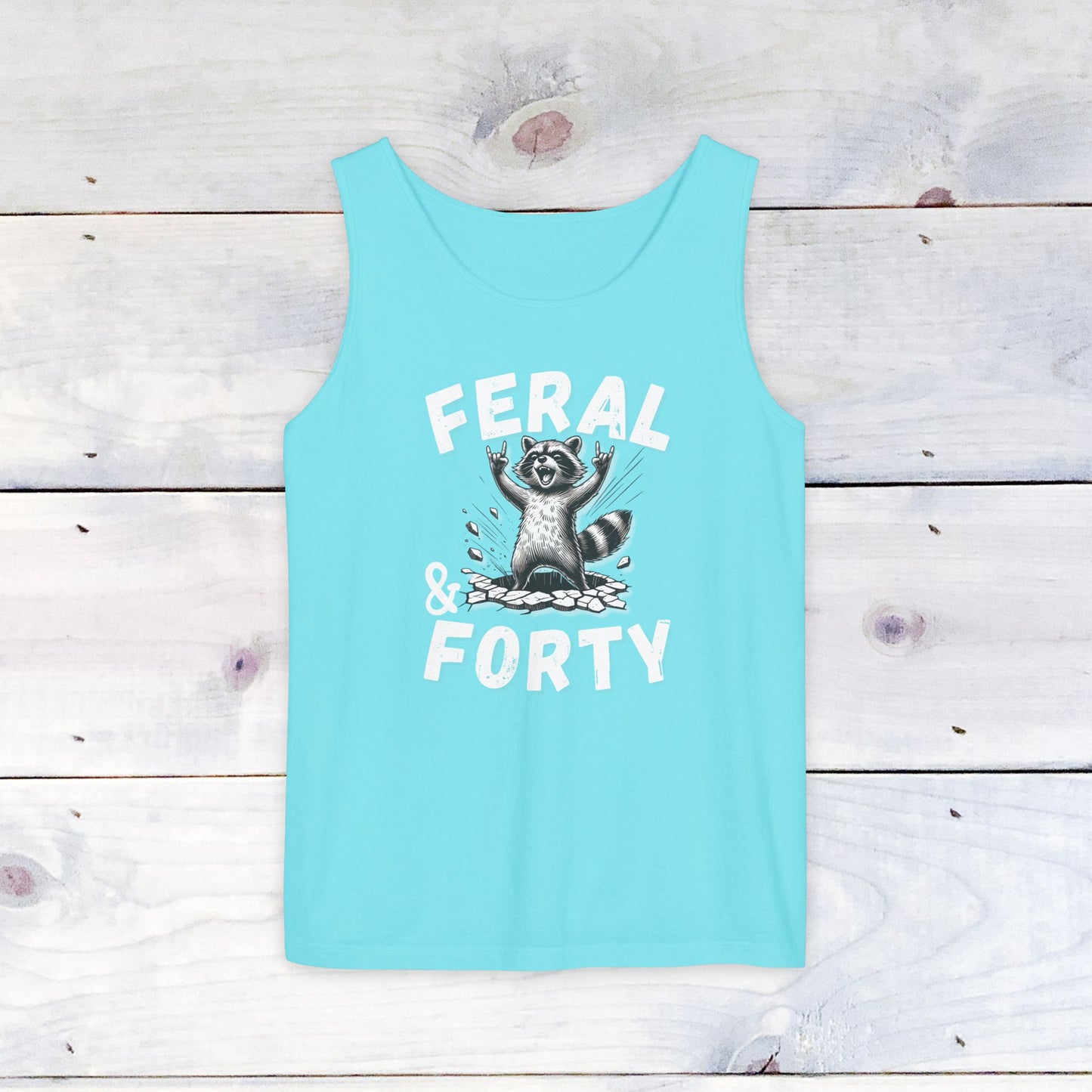 Feral & Forty Rockin' Comfort Colors Tank Top