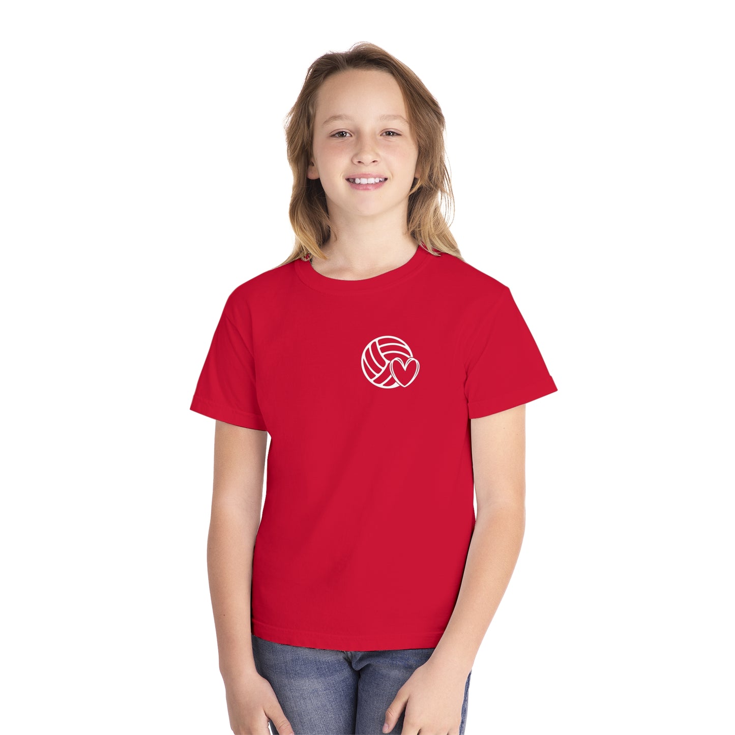 Fun Youth Volleyball Comfort Colors Tee