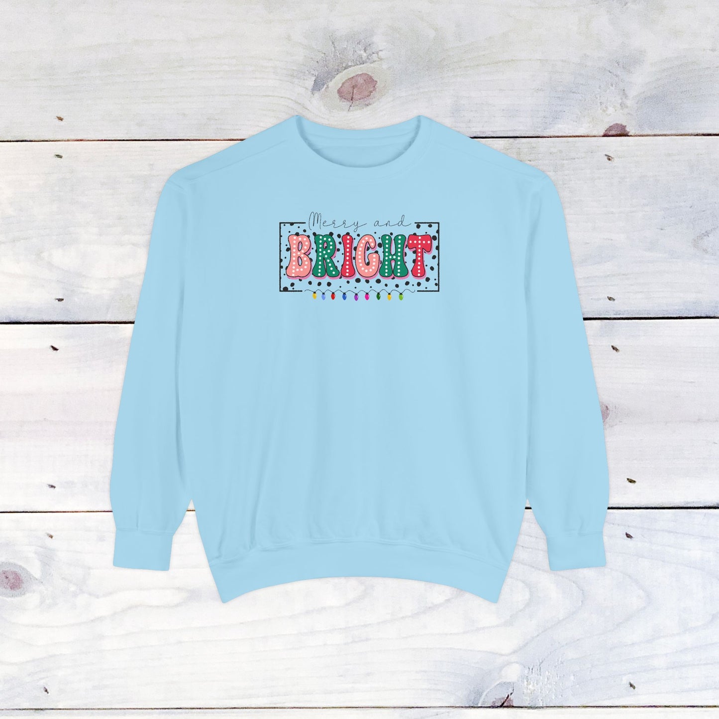 Merry & Bright Comfort Colors Sweater