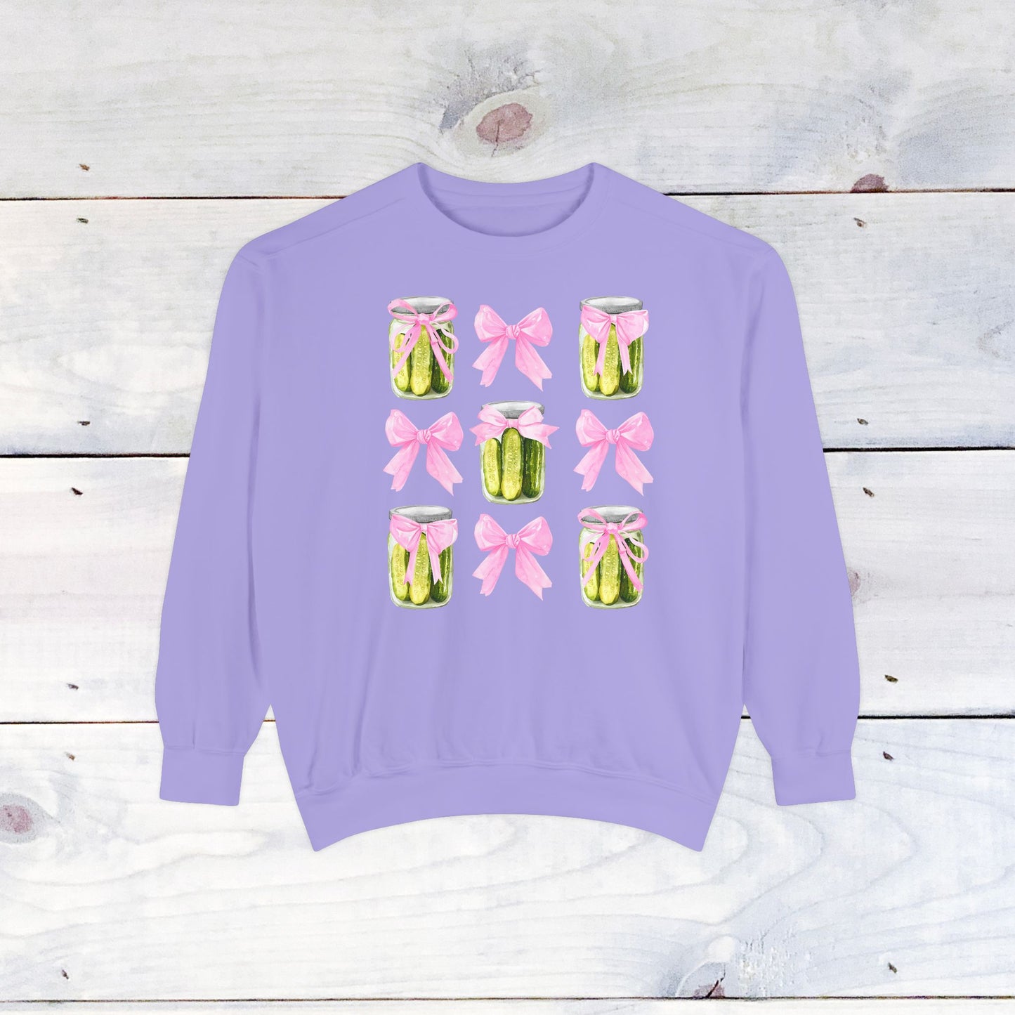 Pickles & Bows Adult Comfort Colors Sweatshirt
