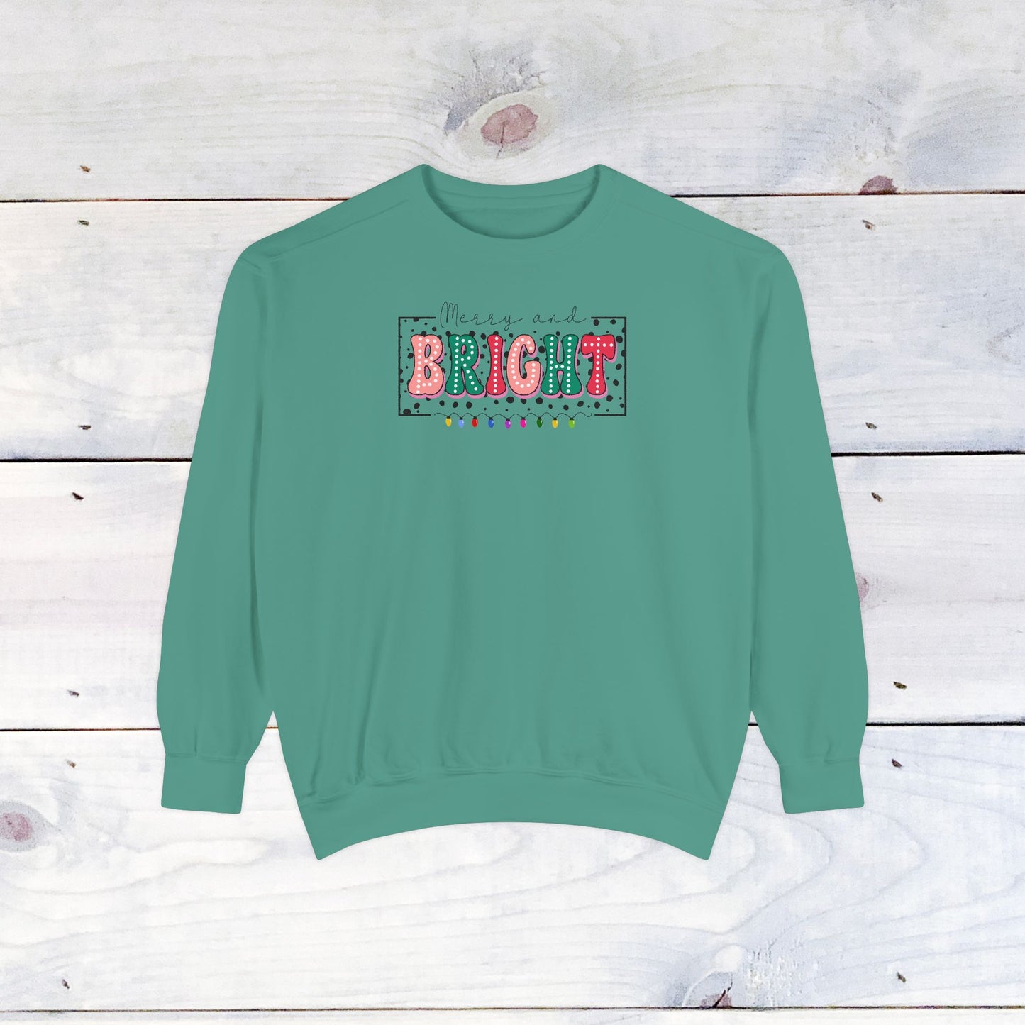 Merry & Bright Comfort Colors Sweater