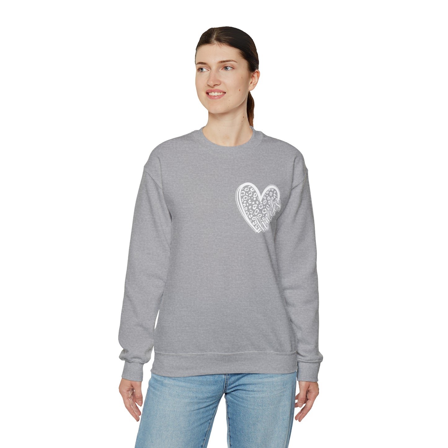 Hawks Cheetah Heart Sweater