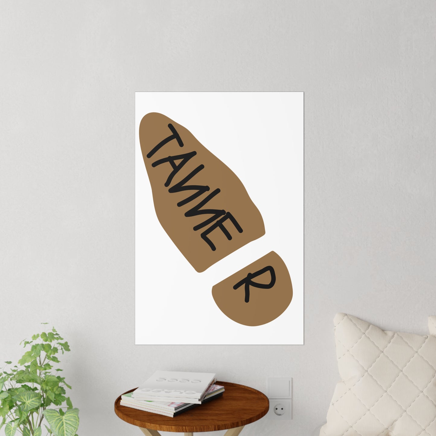 "TANNER" Name Floorstep Vinyl Sticker Woody