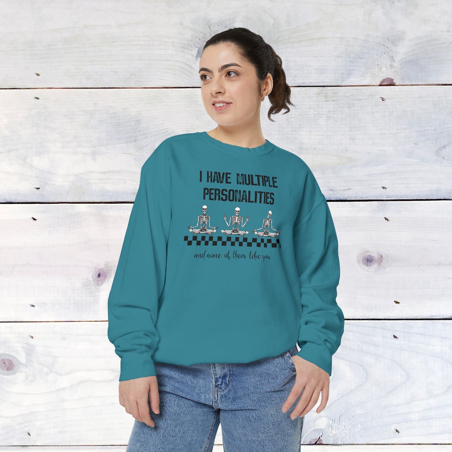 Multiple Personalites Comfort Colors Sweatshirt