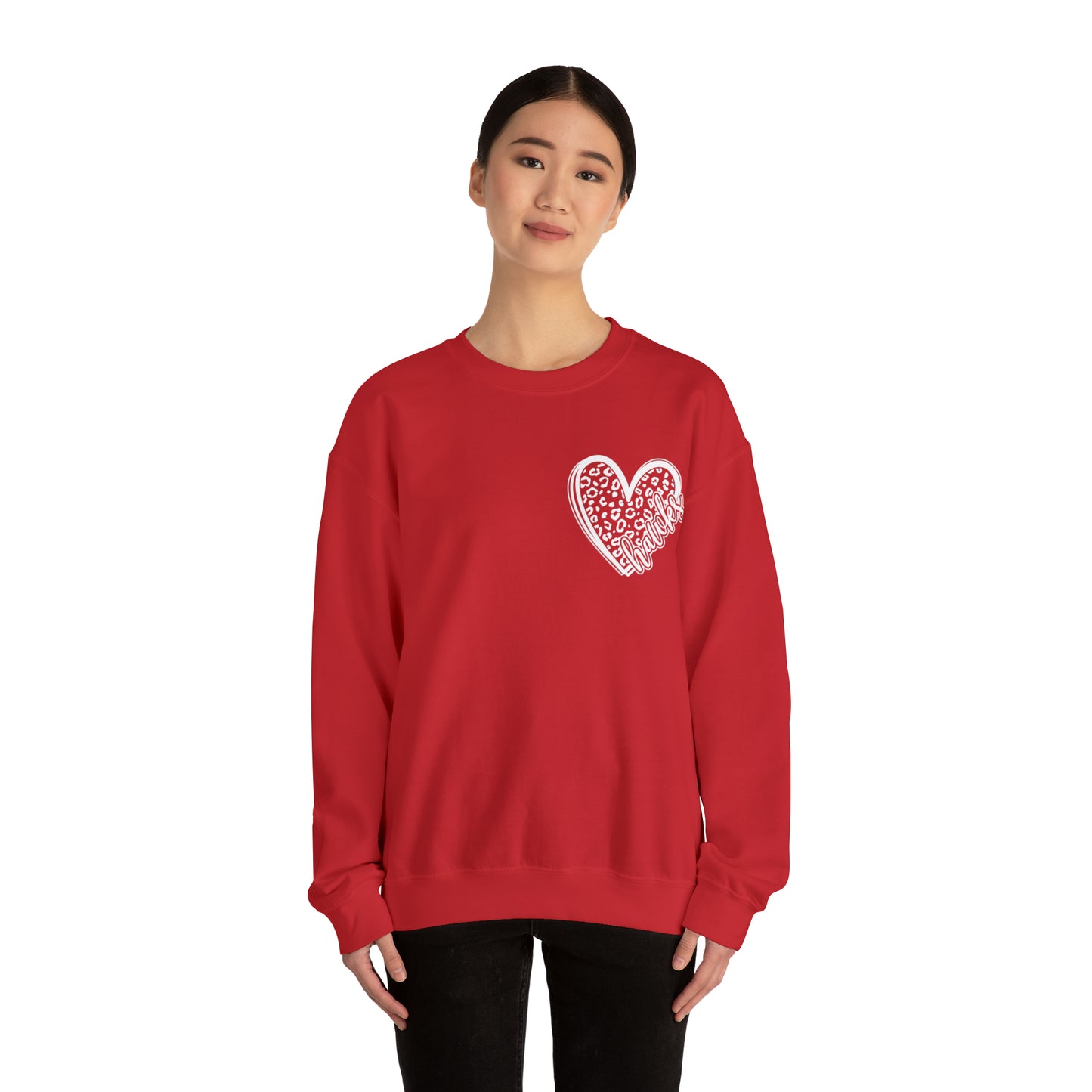 Hawks Cheetah Heart Sweater