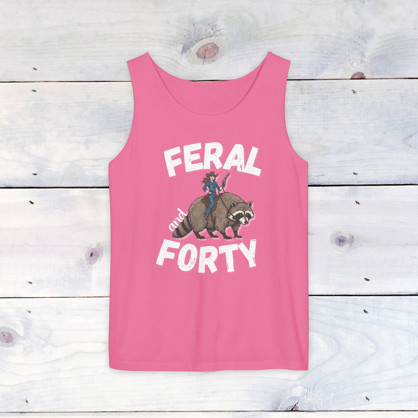 Feral & Forty Wild West Comfort Colors Tank Top