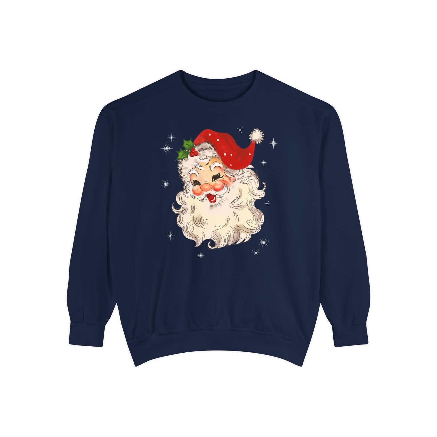 Sparkle Santa Comfort Colors Sweater