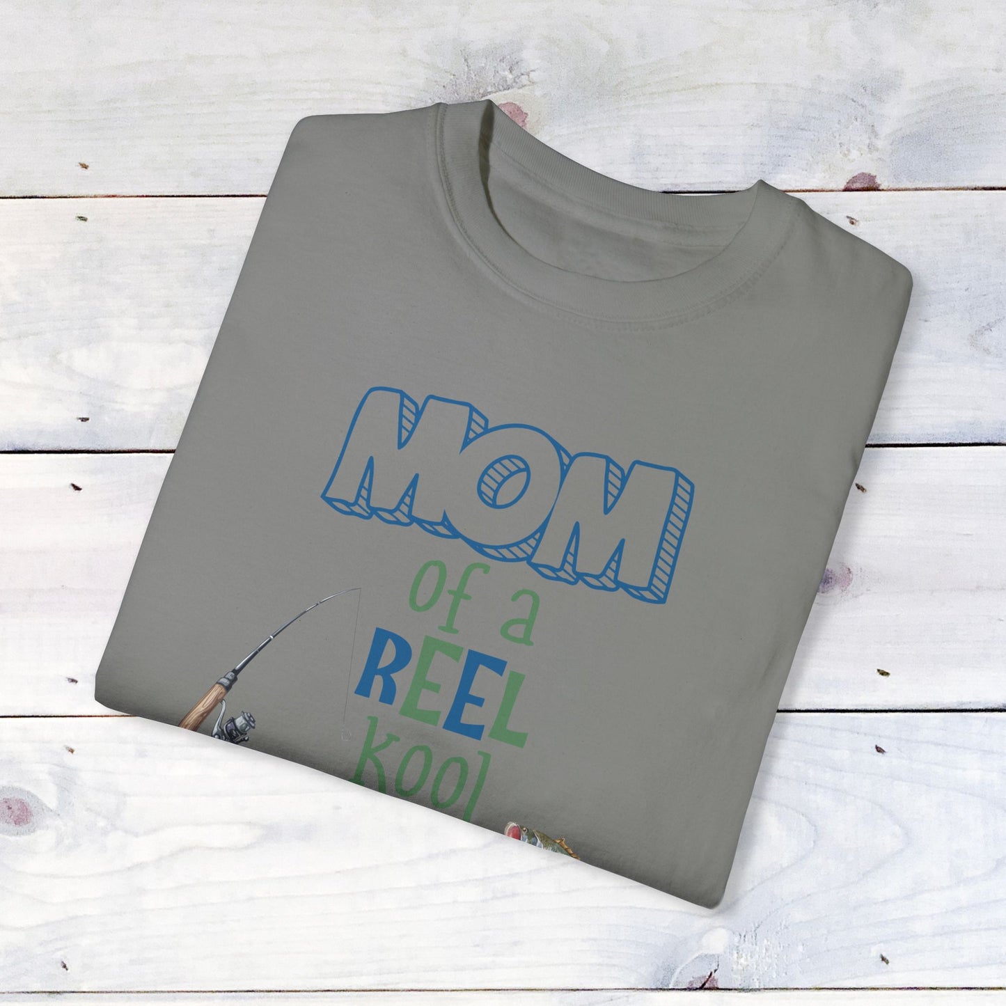 Mom of a Reel Kool One Year Old Unisex Comfort Colors Shirt