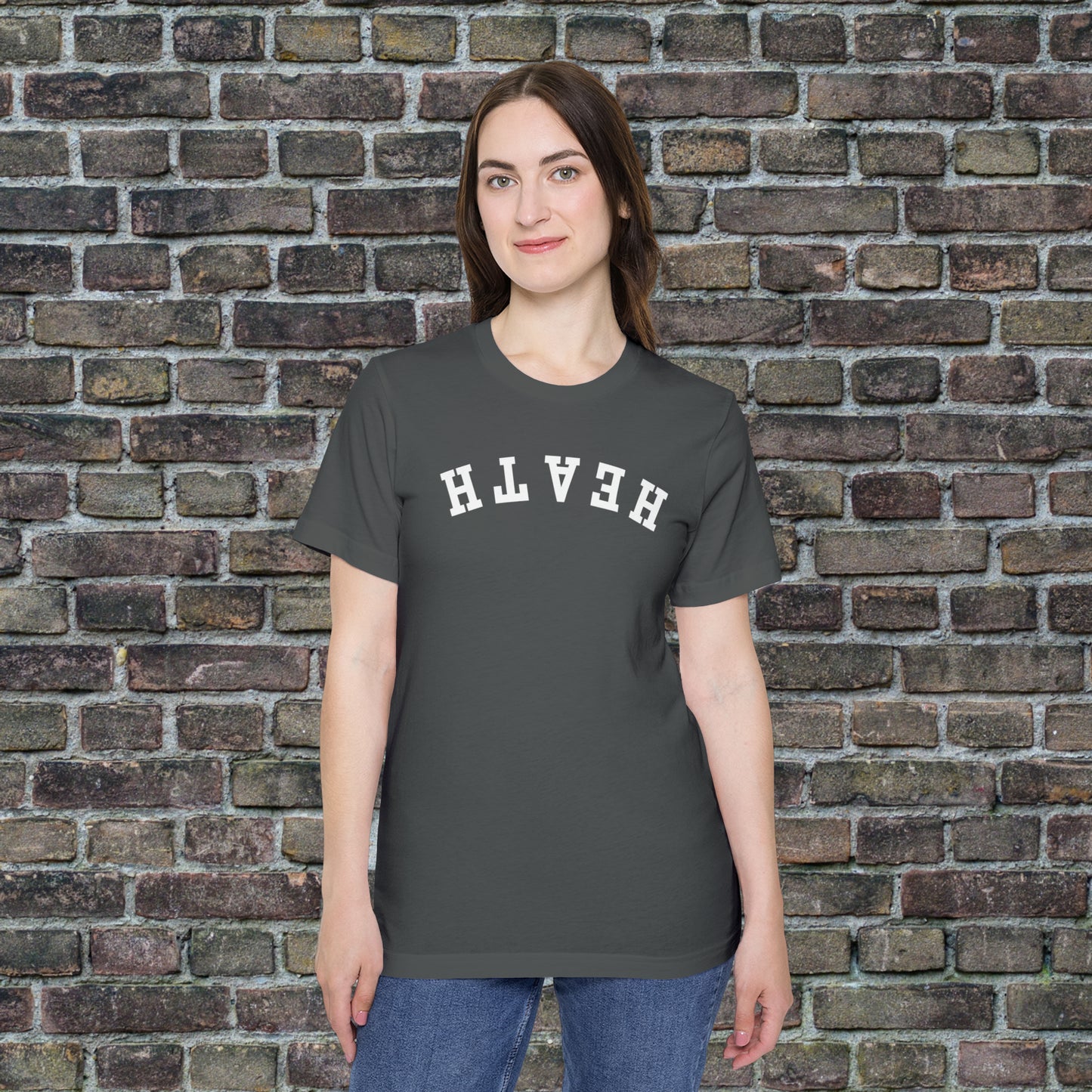 Upside down solid Heath T- Shirt
