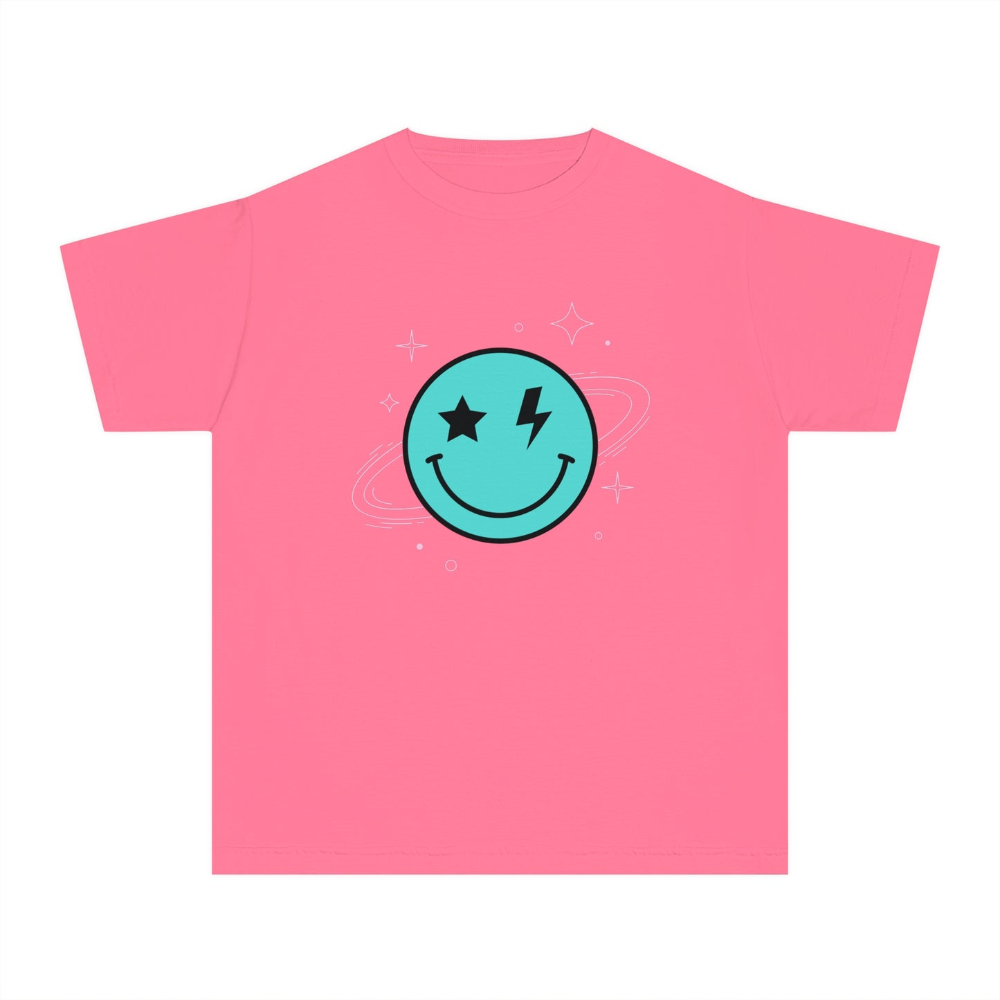 Youth Space Smiley Comfort Colors T-Shirt