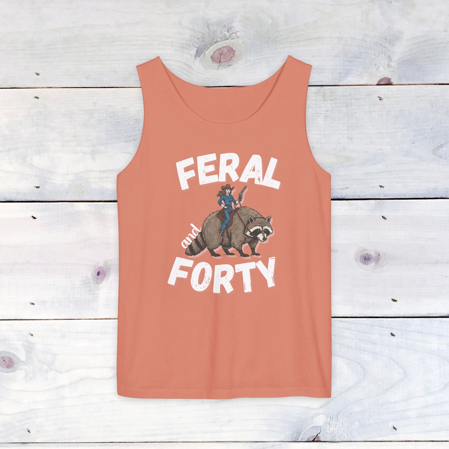 Feral & Forty Wild West Comfort Colors Tank Top