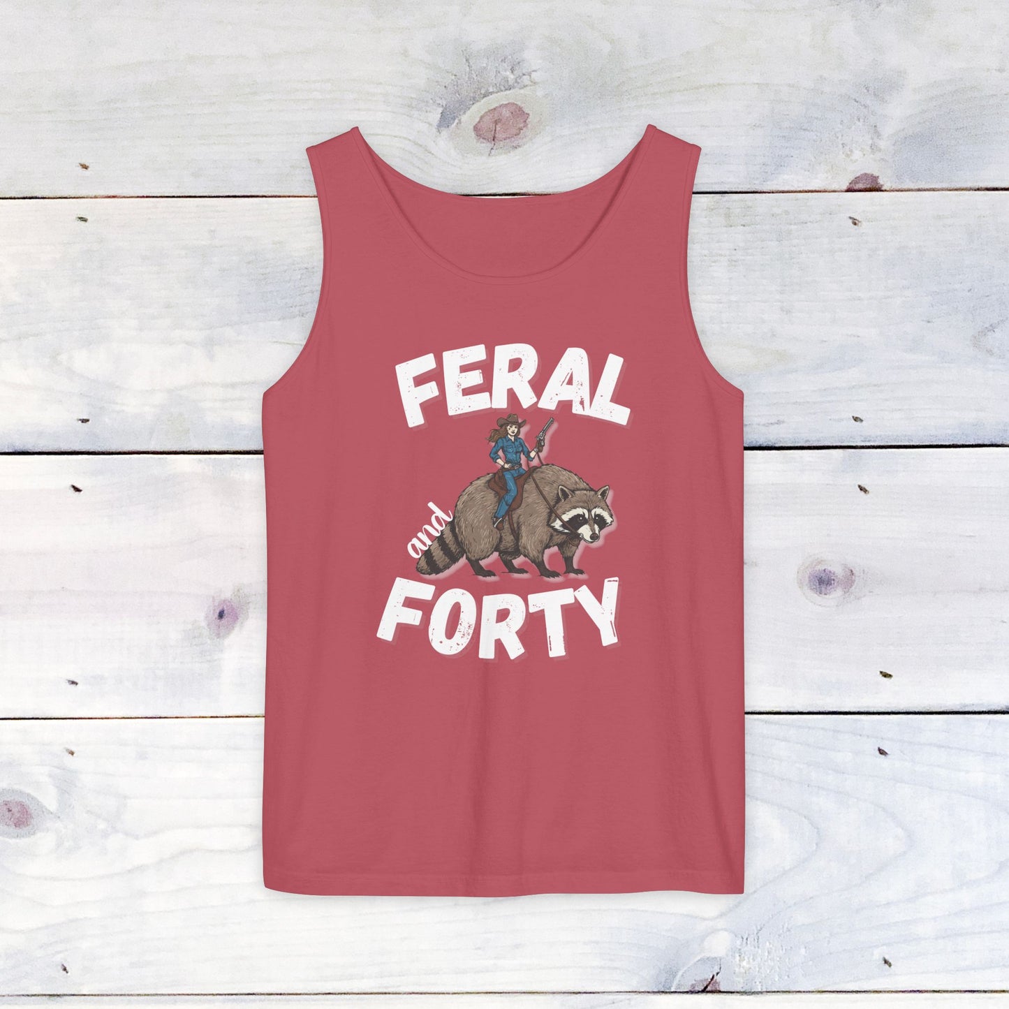 Feral & Forty Wild West Comfort Colors Tank Top