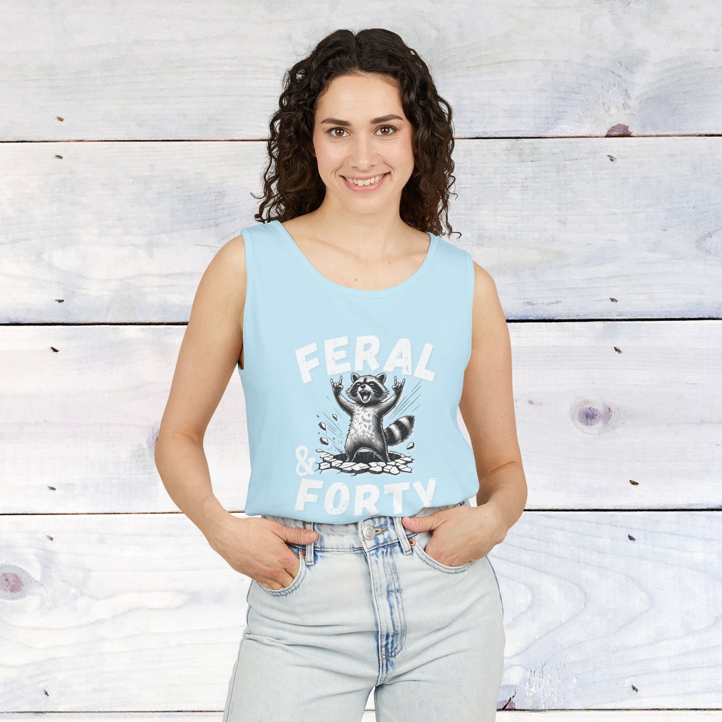 Feral & Forty Rockin' Comfort Colors Tank Top