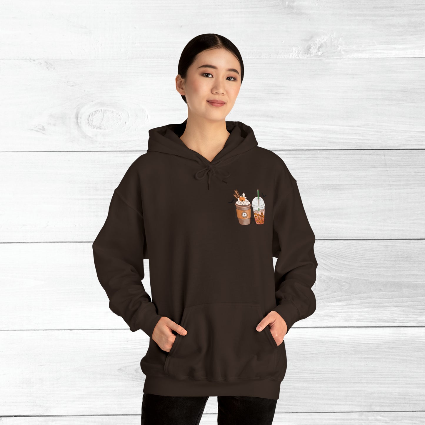 Halloween Coffee Hoodie - Hocus Pocus I need Coffee to Focus Back