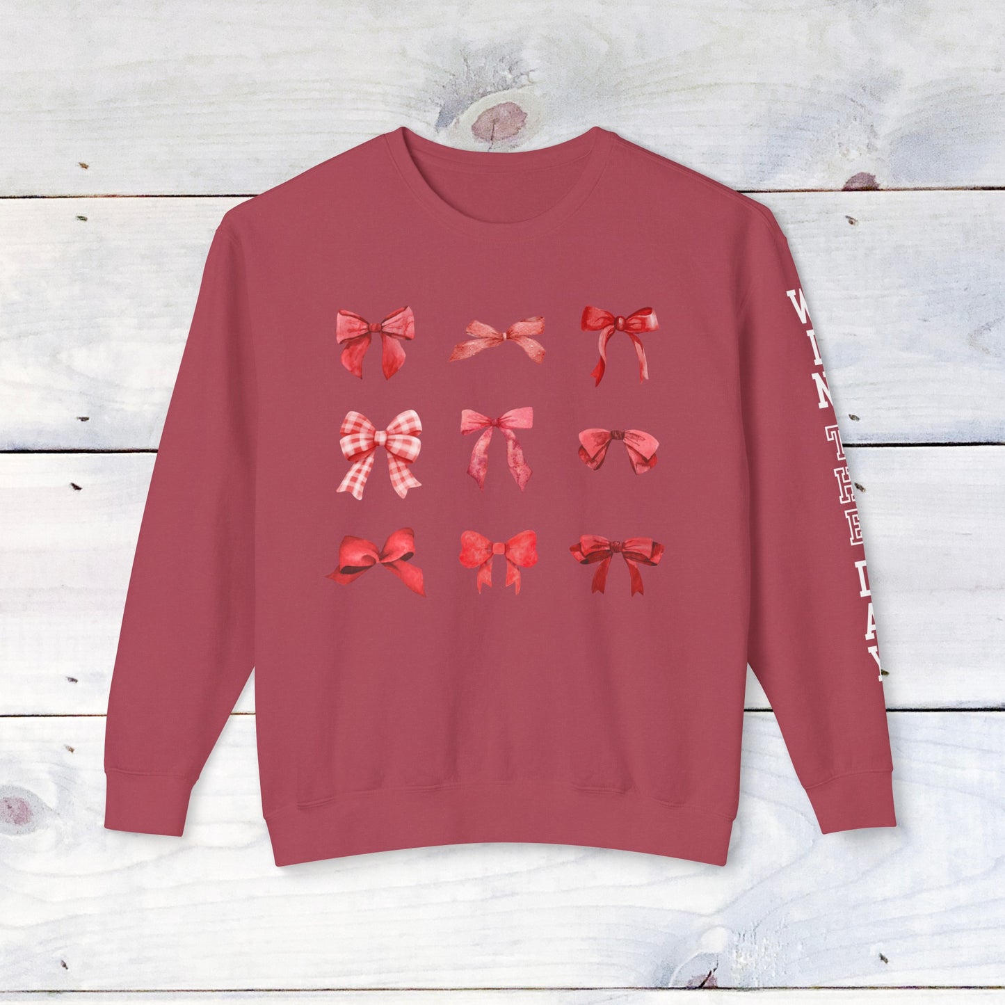 Heath Bow Sweater - Win the Day Sleeve - Comfort Colors