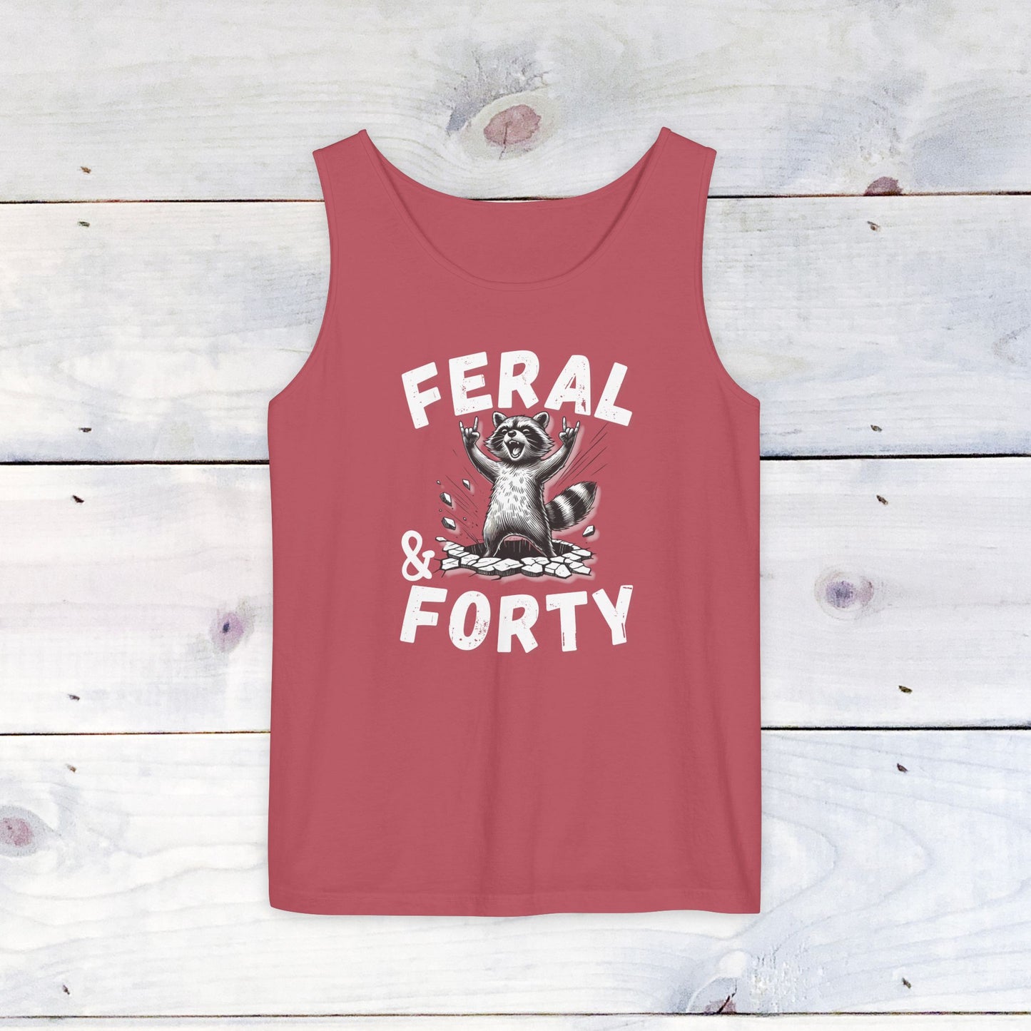 Feral & Forty Rockin' Comfort Colors Tank Top
