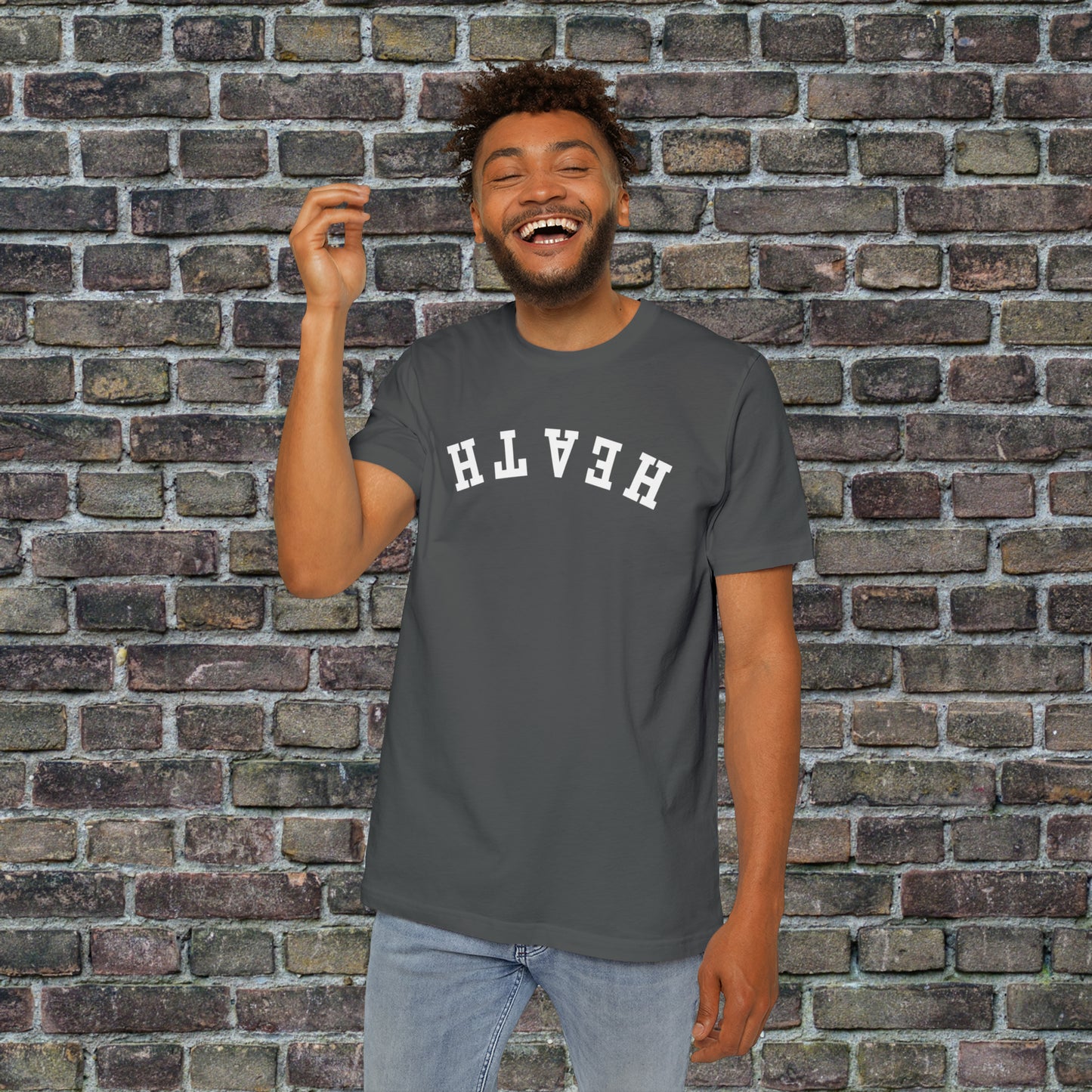 Upside down solid Heath T- Shirt