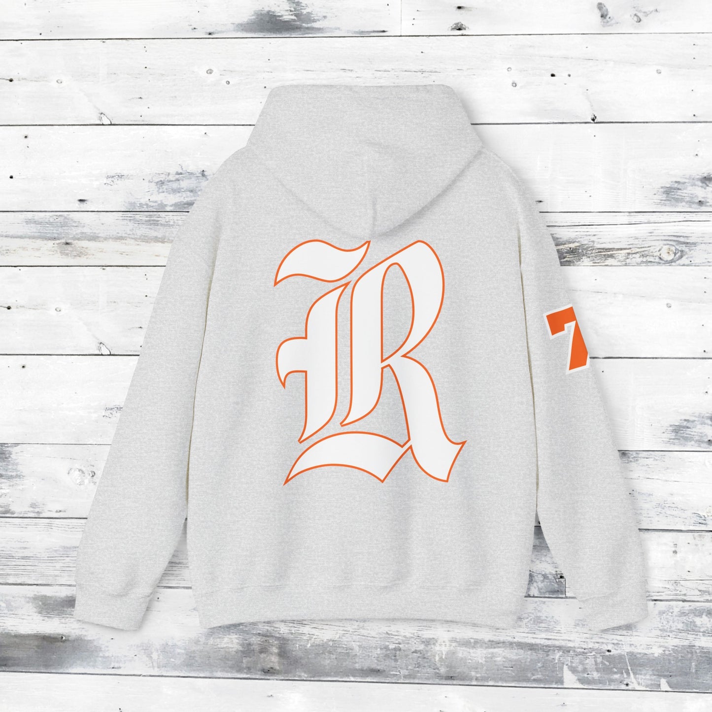 Custom Number Sleeve Jackets Stinger Hoodie Front - Old School R back