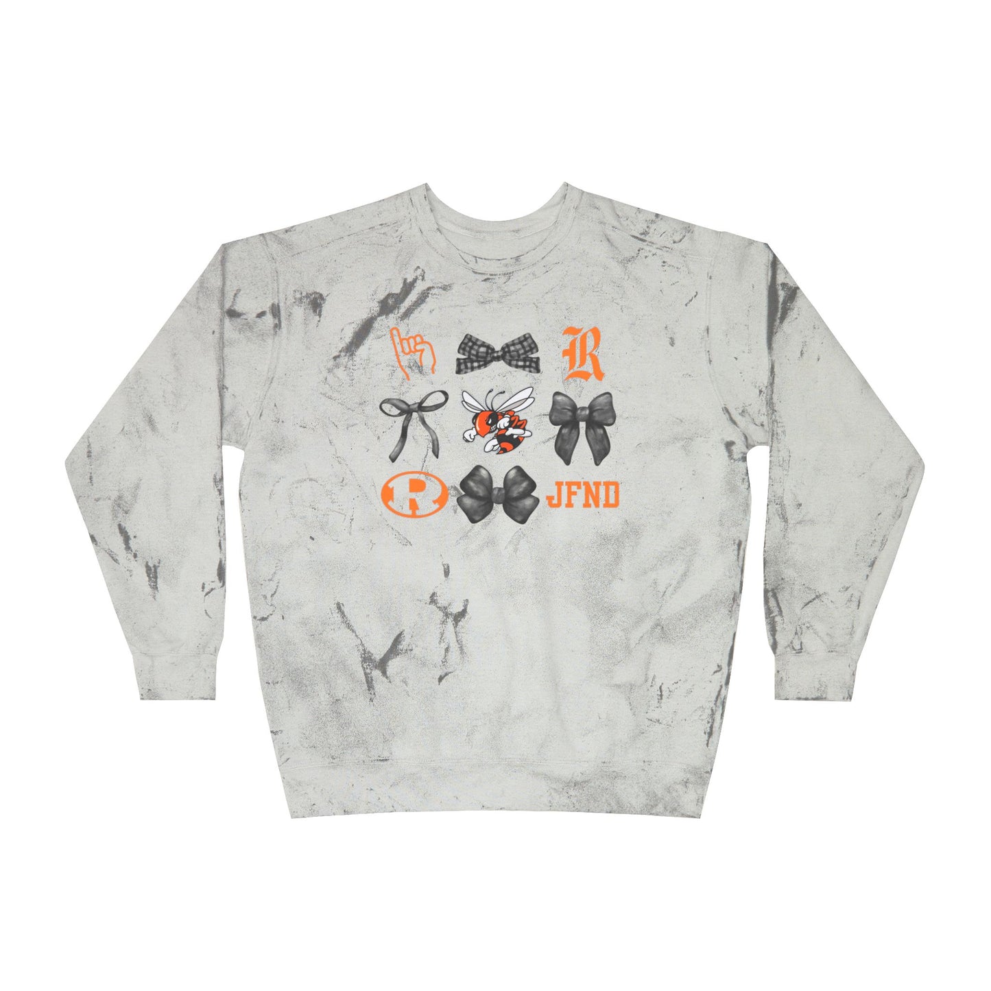 Jackets Faves & Bows Color Blast Comfort Colors Crewneck Sweatshirt