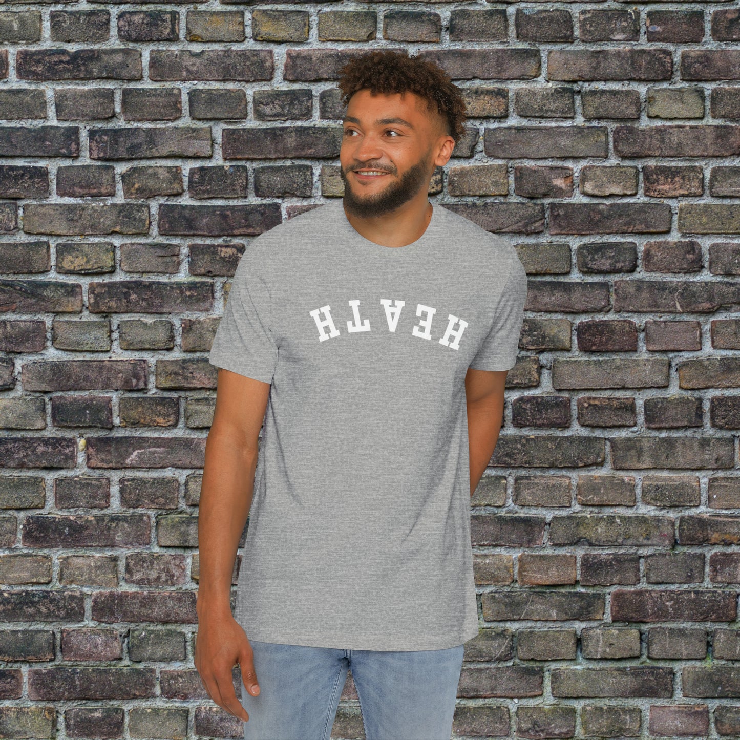Upside down solid Heath T- Shirt