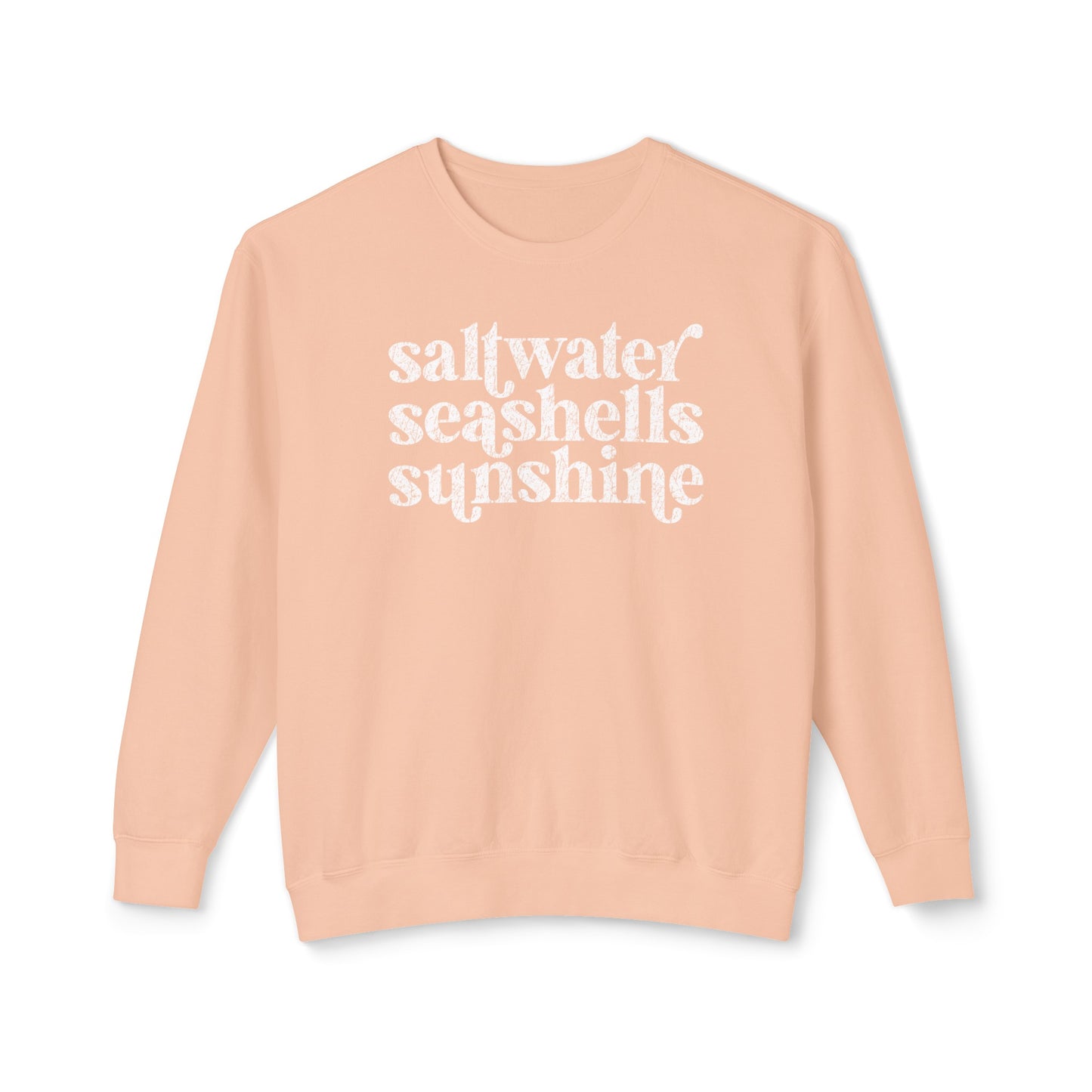 Saltwater, Seashells, Sunshine Comfot Colors Sweater