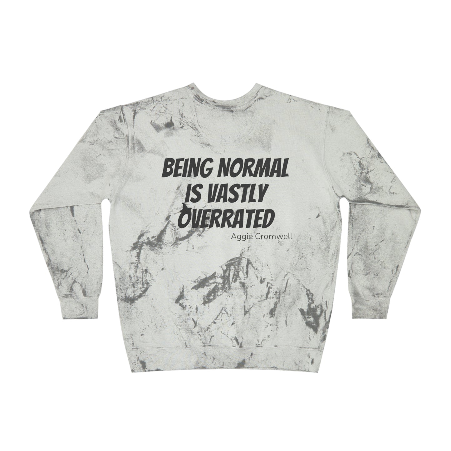 Skull Front, Vastly Overrated Back - Color Blast Comfort Colors Pullover - Multi Color Options