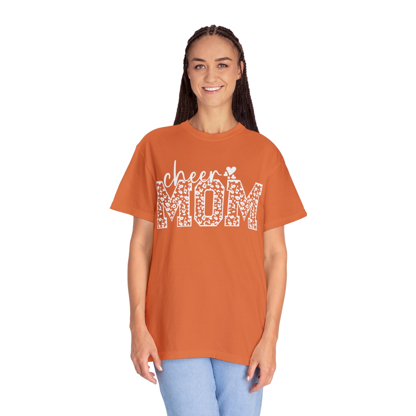 Cheetah Cheer Mom - Comfort Colors T