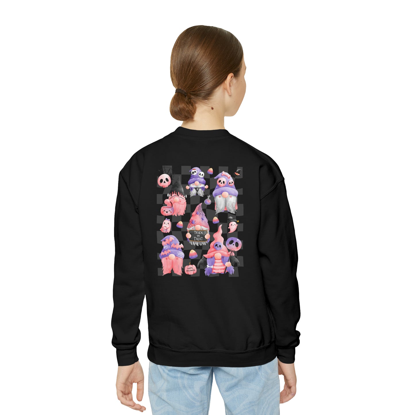 Girls Youth Halloween Gnome Sweater
