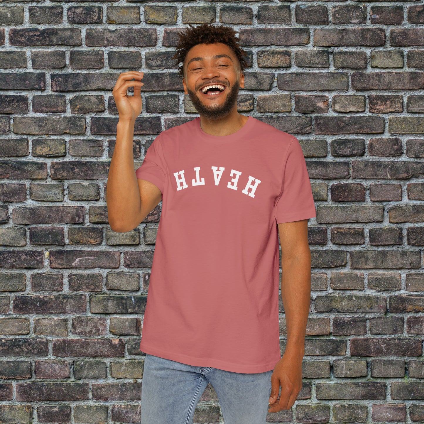 Upside down solid Heath T- Shirt