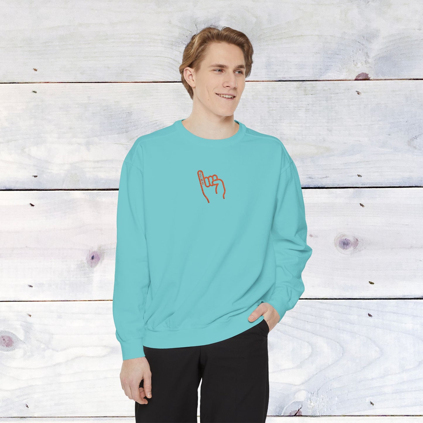 JFND Stingers Up Embroidery Unisex Comfort Colors Sweater