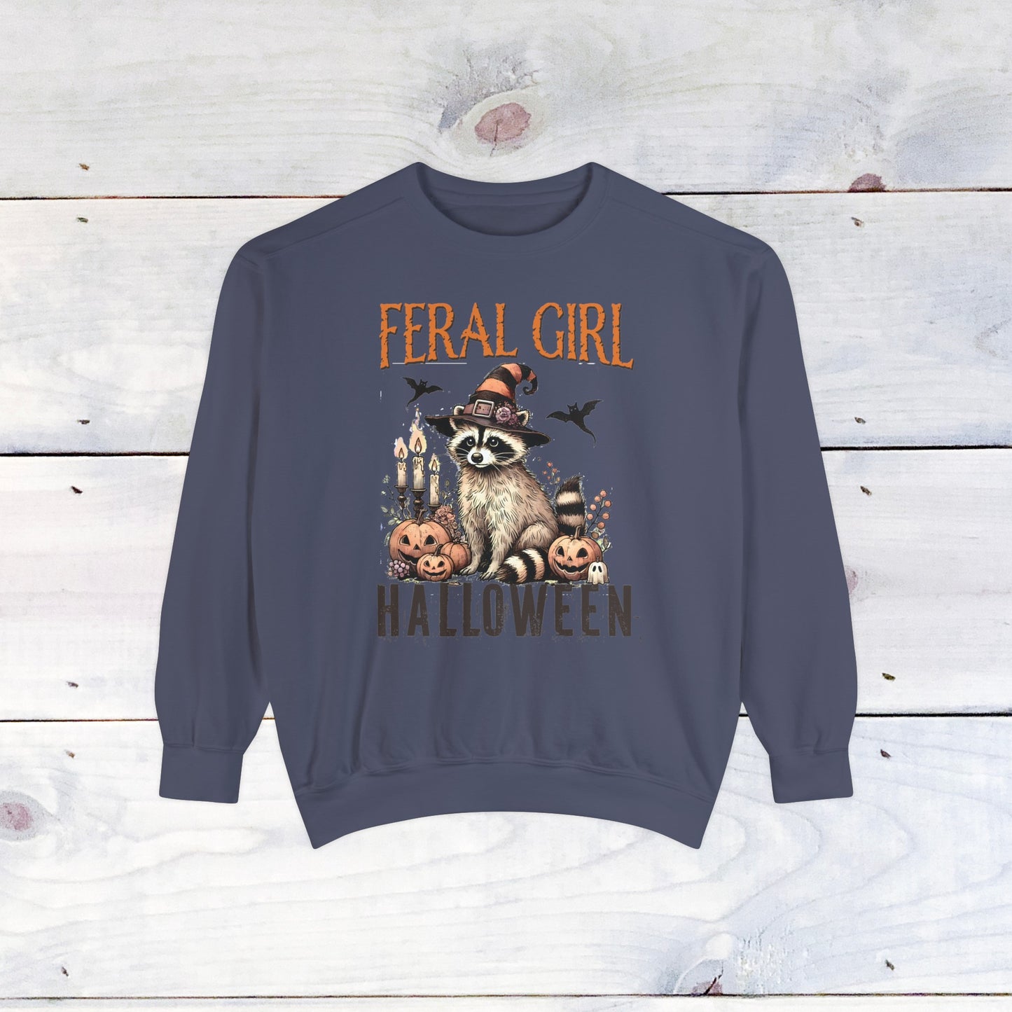 Feral Girl Halloween Comfort Colors Sweater