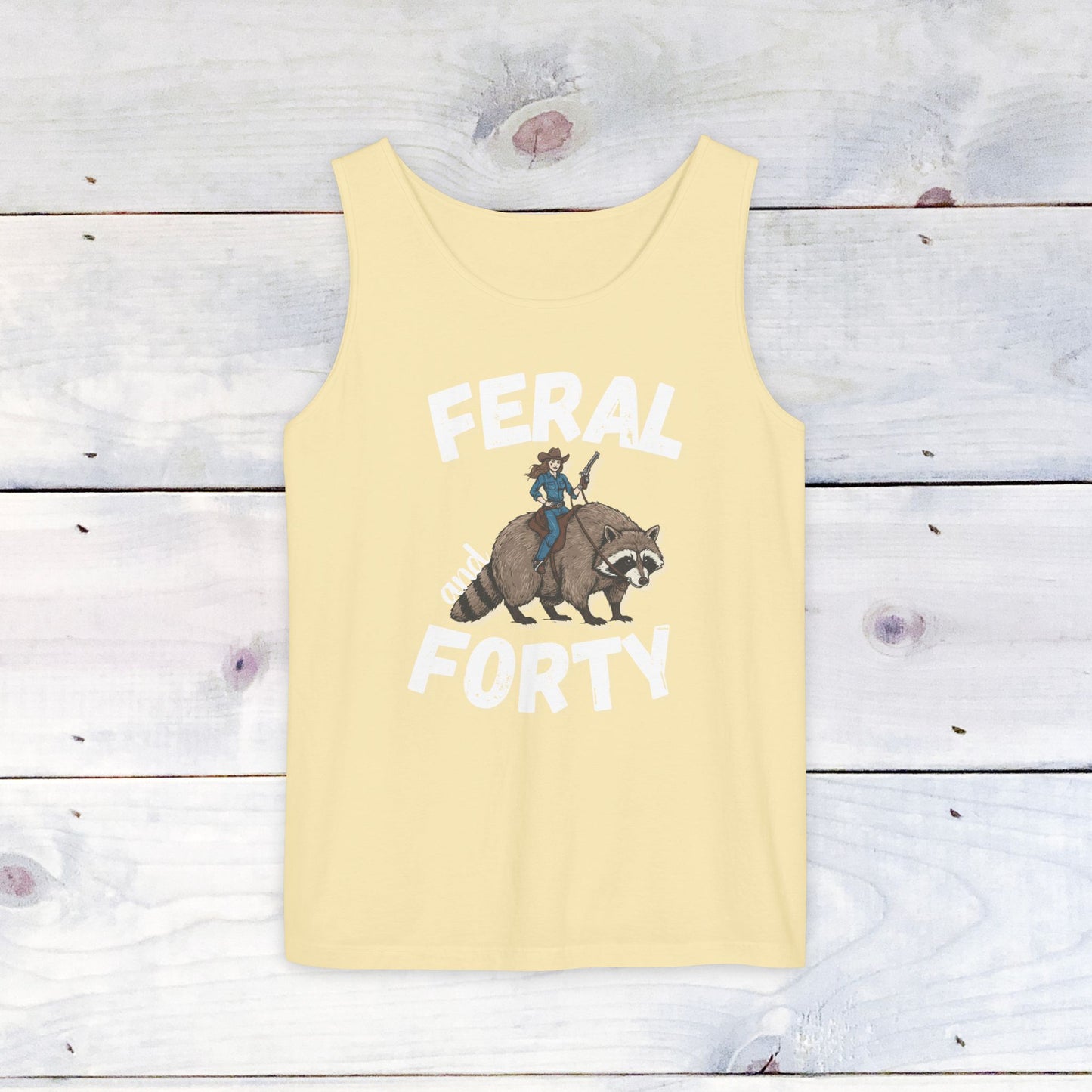 Feral & Forty Wild West Comfort Colors Tank Top