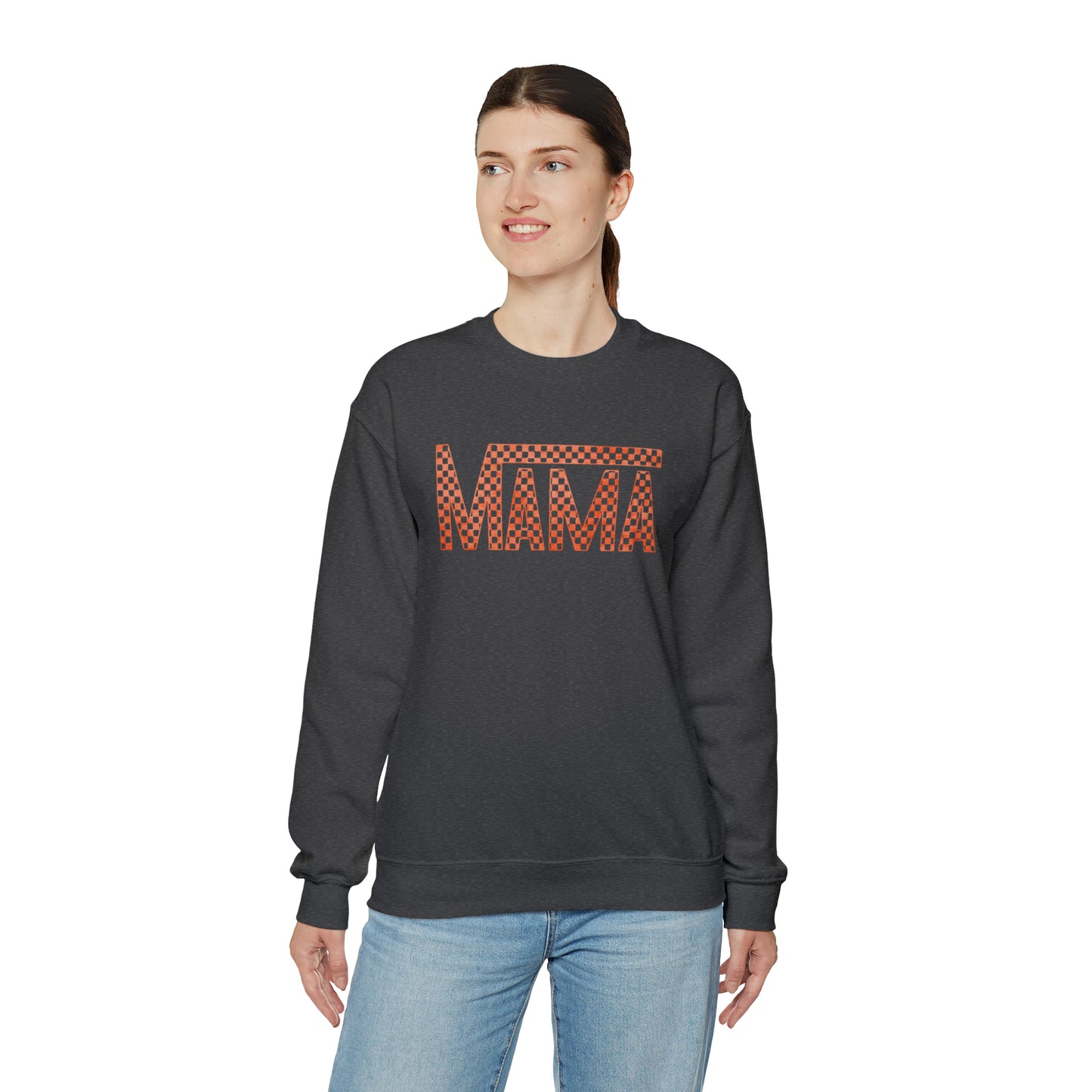 Orange Mama Checkered Sweater